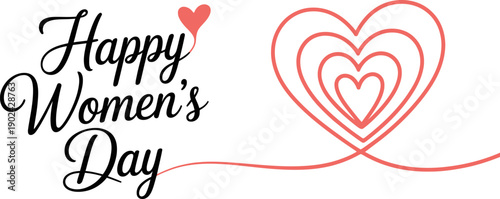 Happy Women's Day Heart Love Celebration Empowerment Women Respect Joy