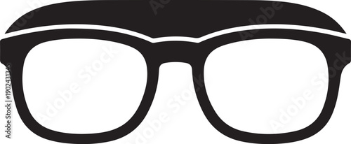 Black eyeglasses with thick frames eyewear spectacles