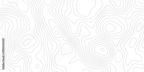 Abstract topographic wavy patterns design. Seamless flowing curve lines on white background. minimal contour line art pattern. terrain lines background. elevation contour map inspired vector design.