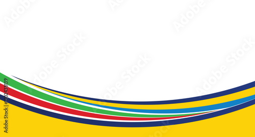 Abstract geometric colorful background with wave and basic shape.