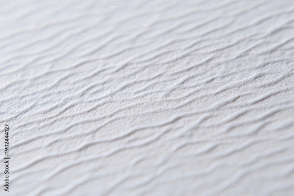 Obraz premium Subtle Textured White Paper Surface with Wavy Lines