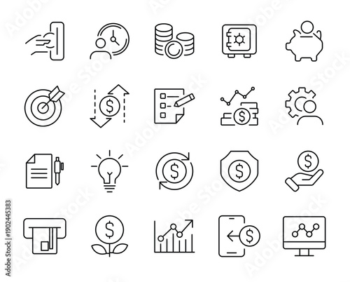 Business & Finance icon set.