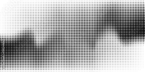 Monochrome halftone background with a gradient of dots creating a modern and minimalist design element EPS vector