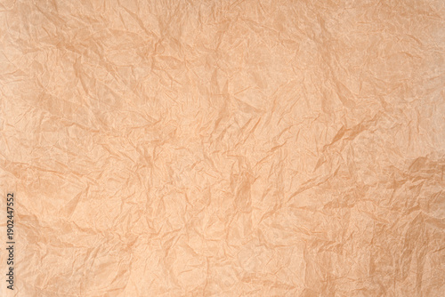 Crumpled paper as background. Top view.