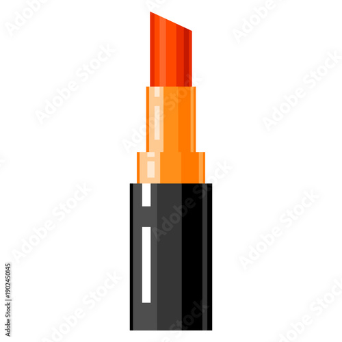 Red lipstick.  Beauty, makeup, fashion. Make up symbol. Makeup beauty lipstick