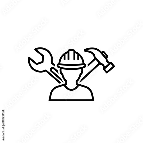 Labor Workers Solidarity Illustration outline