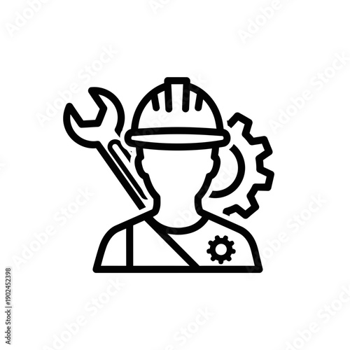 Labor Workers Solidarity Illustration outline