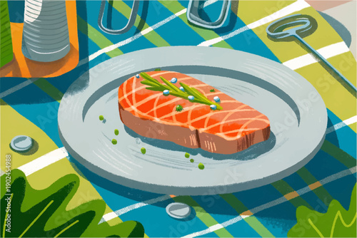 steak american food cuisine restaurant dining table meal gourmet traditional travel tourism culture culinary dish indoor hospitality grilled beef premium dinner