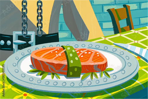 steak american food cuisine restaurant dining table meal gourmet traditional travel tourism culture culinary dish indoor hospitality grilled beef premium dinner