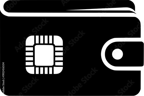 Smart Wallet with Integrated Circuit Chip for Secure Contactless Payment