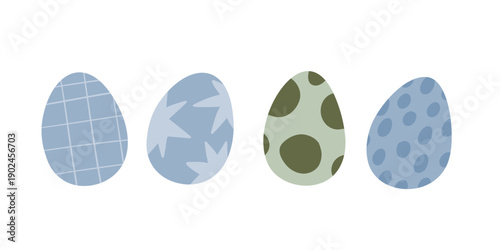 Cute dinosaur in cartoon style. Bold, simple form, trendy colors. Childish flat vector illustration