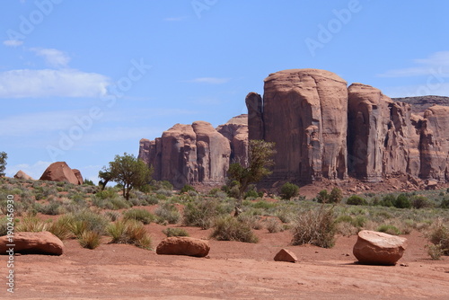 Glatte Felswände Sister im Monument Valley	