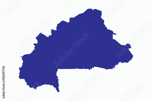 Billede på lærred Vector graphic artwork suitable for print and web containing flat detailed map o