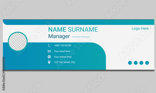 Minimal Corporate Email Signature with Contact Info

