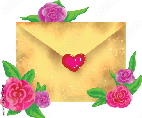 Red Rose and A Love Letter