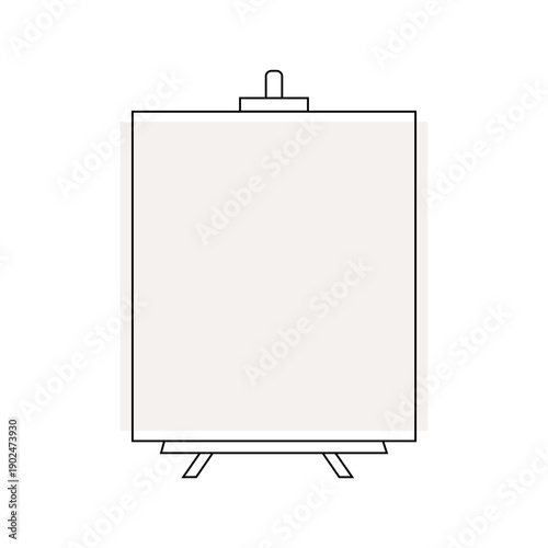 Art canvas and easel logo