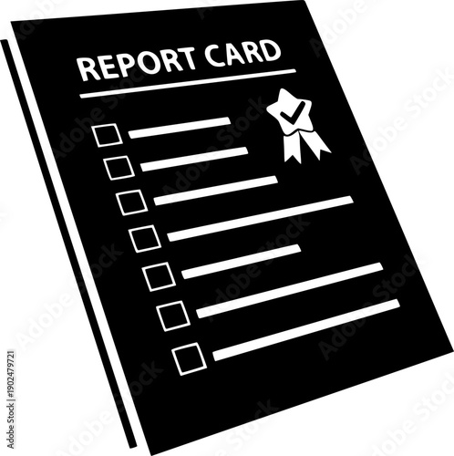 Report card icons silhouettes set isolated pack
vector silhouette illustration isolated on white background