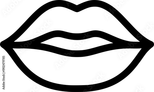 Lips icons in a black filled and outlined style. Set of vector icons
vector silhouette illustration isolated on white background