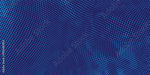 Blue comic pop-art halftone background vector