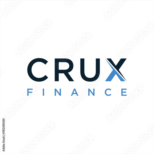 The letter X in crux style is suitable for finance and accounting businesses