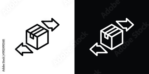 Distribution Icon Sheet Multiple Style Collection Isolated Vector