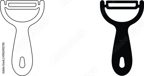 Razor and shaver  black and white icons  shaving tool  grooming  hygiene