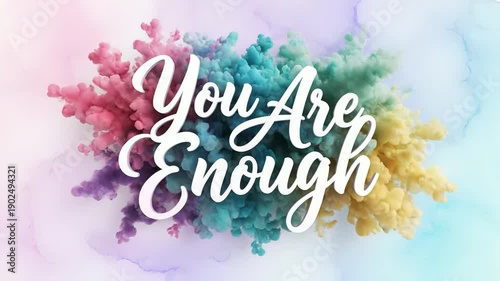 Watercolor brush calligraphy 
