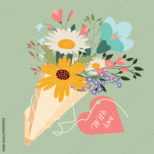 МValentine's Day Card "With Love"обильное устройство