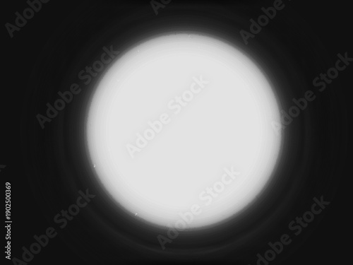 A singular, luminous void punches through the profound darkness, a stark, brilliant gaze that warps the edges of reality, as if peering through the very eye of existence itself.