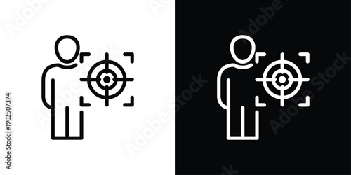 Focus Icon Sheet Black And White
