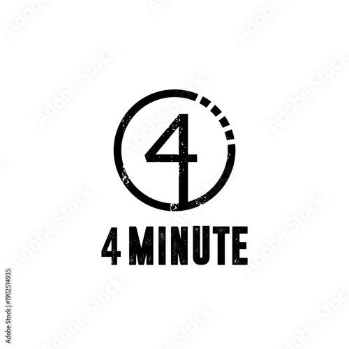 Four Minute Timer with Countdown Clock.