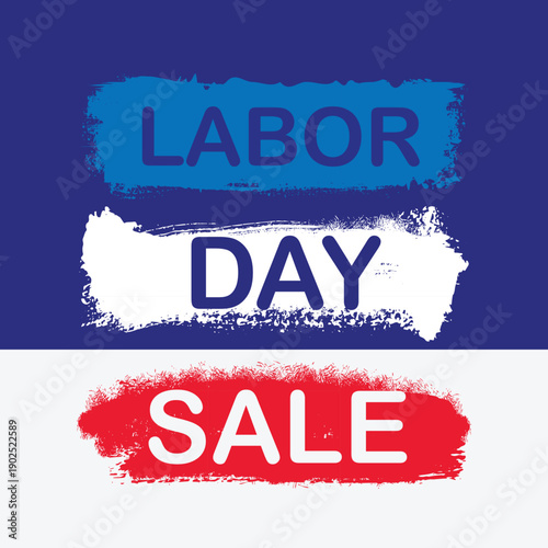 Labor day sale event advertisement