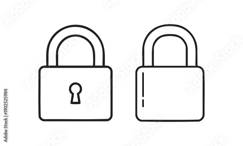 lock icon vector illustration