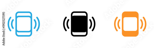 Smartphone wireless signal icons