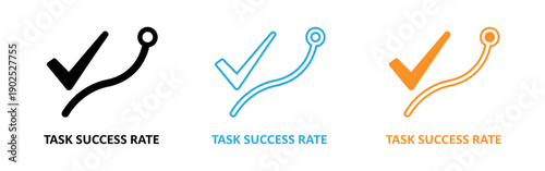 Task success rate icons