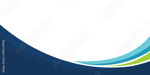 Modern abstract background with blue and green wave design. Perfect for corporate templates, business presentations, flyers, brochures, and digital banners. Clean, professional, and trending design