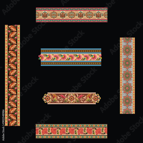 aabstract  less border black ground design