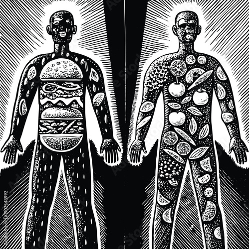 Cartoon human body systems. Internal organs, blood, muscular system and skeleton, medical anatomy infographic flat vector illustration set. Human anatomy scheme