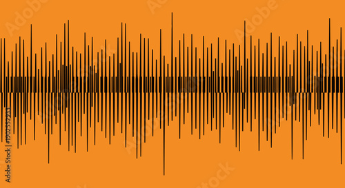 Sound Waveform Visualization Abstract Digital Art.