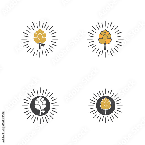 Beer craft vector illustration logo