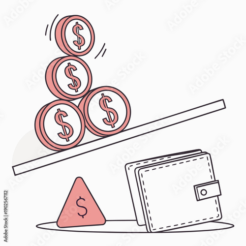 Financial stability with balanced coins and wallet