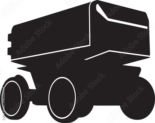 cartoon truck silhouette