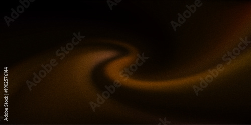 Black dark brown orange gold abstract luxury background. Silk satin fabric. Gradient ombre color. Curtain drapery fold line. Chocolate shade. Shiny glow glitter light. Design. Wide banner. Panoramic.