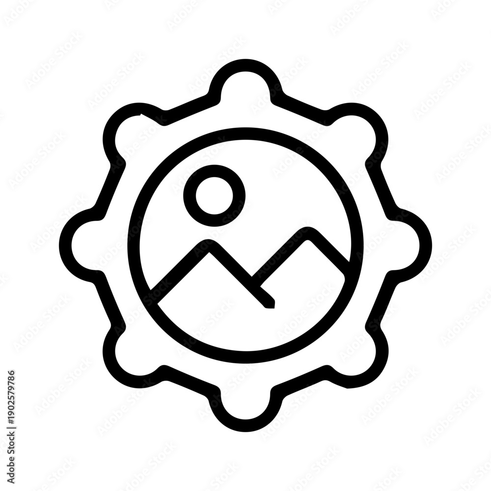 Obraz premium Image settings icon