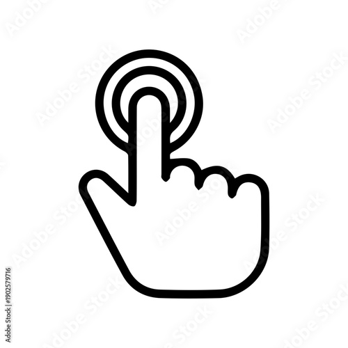 Hand Tap Gesture Icon