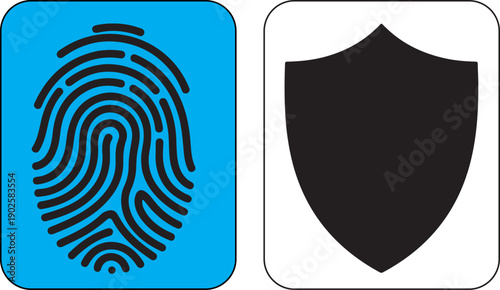 Secure fingerprint shield safety guard system data privacy kit set item tool