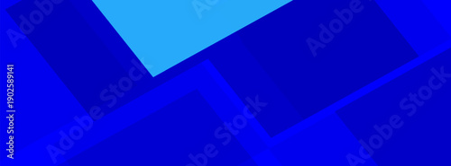 Abstract blue gradient background. Overlap square pattern on colorful geometric design. Modern papercut futuristic background illustration.