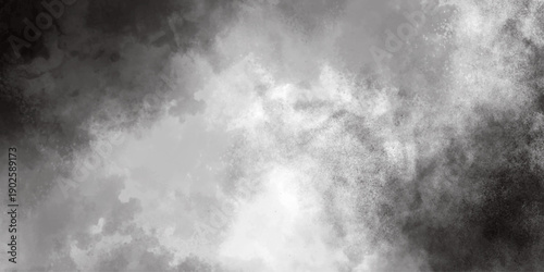 Abstract ash cloud and smoke texture in dark background. Gray color powder explosion cloud isolated on black background. dust smoke . Gray dust particles explosion background. 