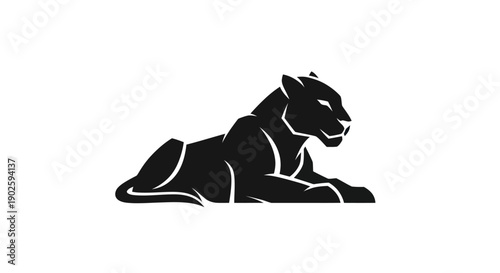 Black panther silhouette design