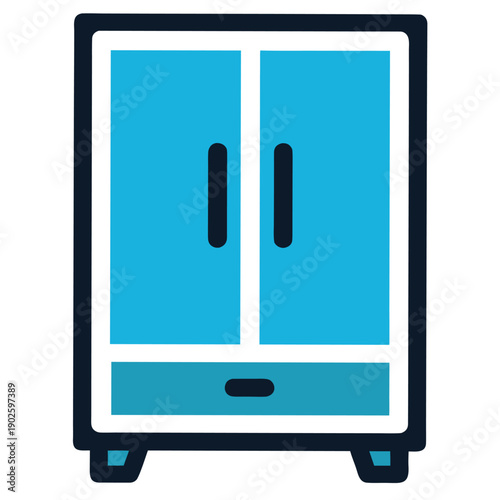 A professional vector illustration featuring a computer mouse icon and a digital monitor screen with a question mark symbol alongside a smart mobile phone for modern business web communication